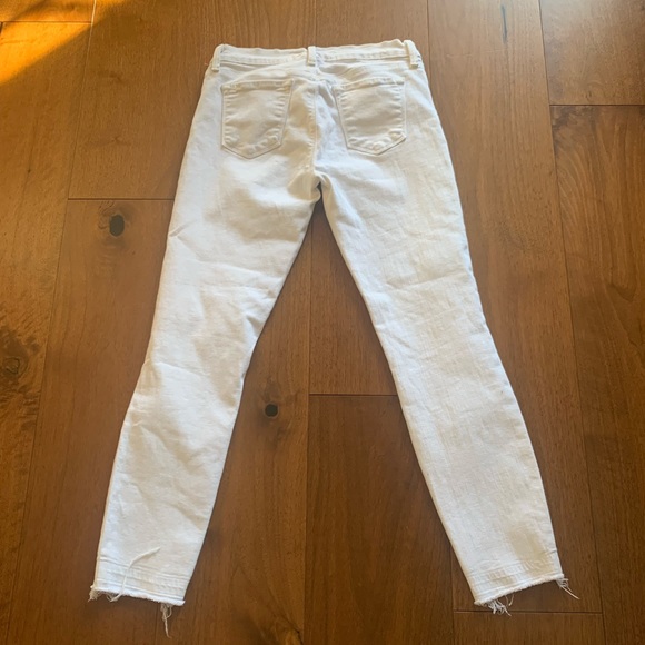 J Brand white distressed ankle jeans - sz 27 - Picture 3 of 5